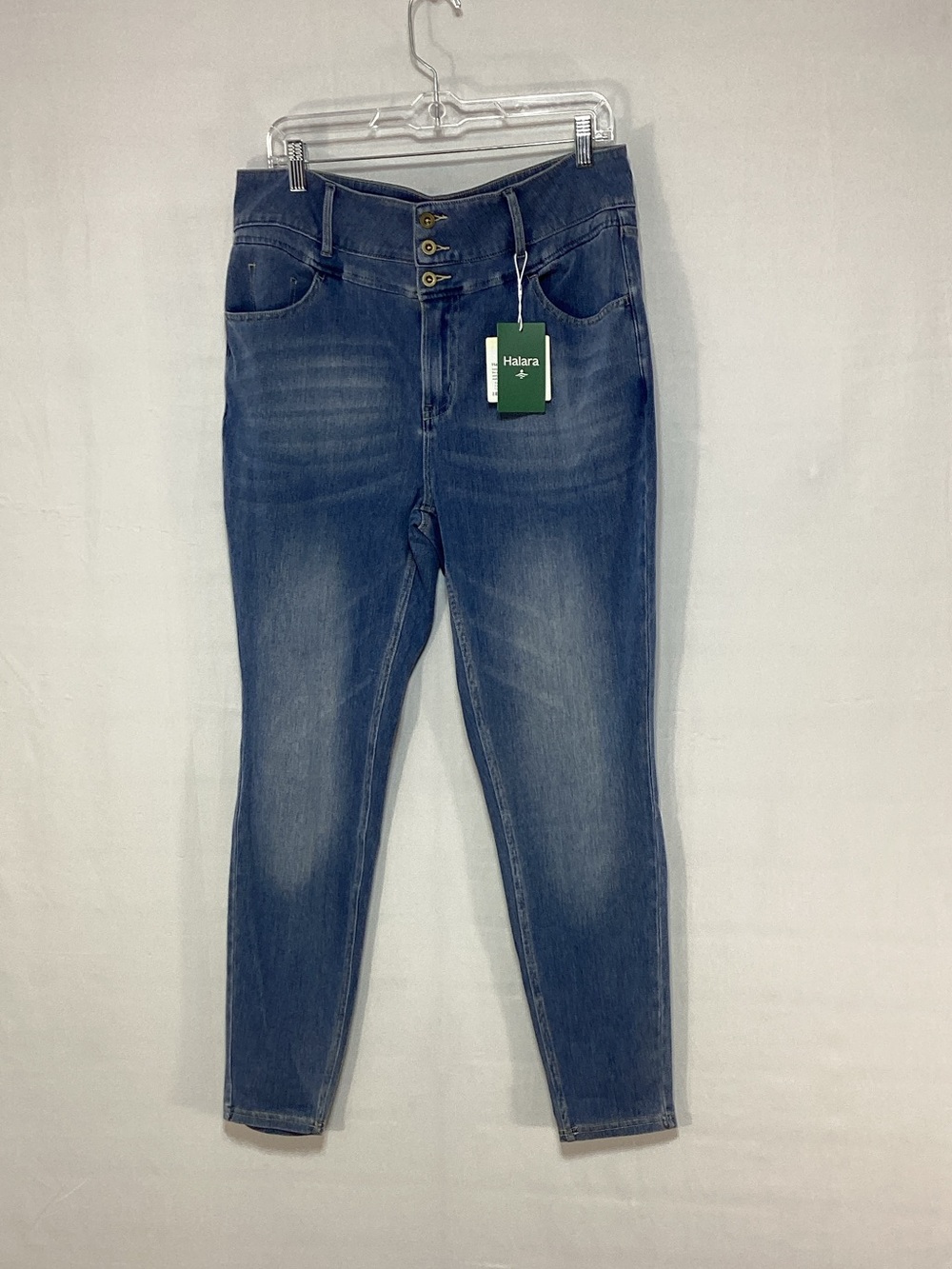 NWT HALARA Women's XL Stretch Jeans in Blue Wash